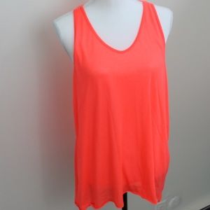 Zara neon orange racer back tank